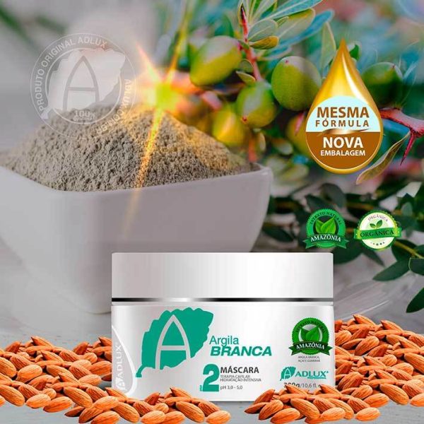 Argila Branca Máscara Manutenção – 300g