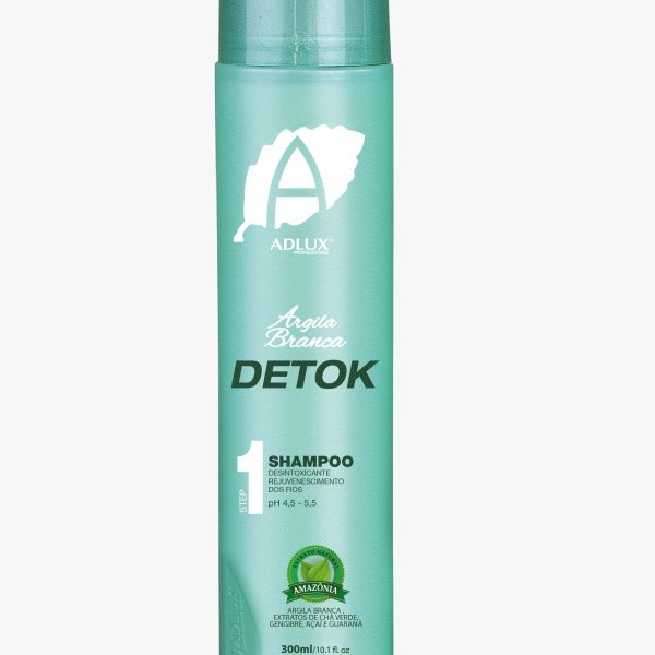 Argila Branca Detok Shampoo- 300ml - Manutenção